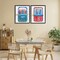 Stupell Industries Whimsical Silly Sardines 2pc Floating Frame Set, design by Courtney Prahl